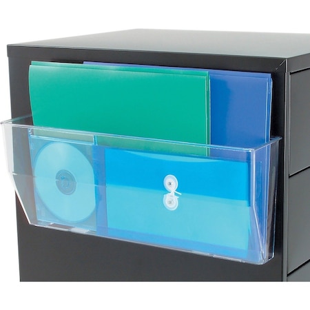 Deflecto Magnetic Portable Pocket, 1 Cmptmnt, 15"x3"x6-3/8", CL DEF50101